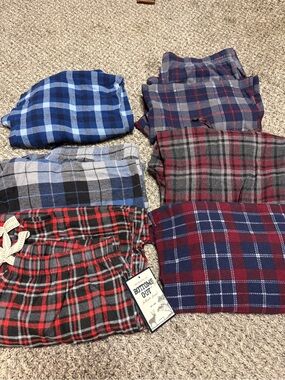 Bottoms Up Men's Red Plaid Lounge Pants
